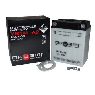 Batteria Okyami OB14L-A2CON Acido per APRILIA Scarabeo 500 03-06 e altri modelli Baterías de plomo-ácido OKYAMI
