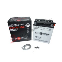 Okyami Battery YB14L-B2W/Acid for HONDA CBR1000F Hurricane 87-96 and other model Lead-Acid Batteries OKYAMI