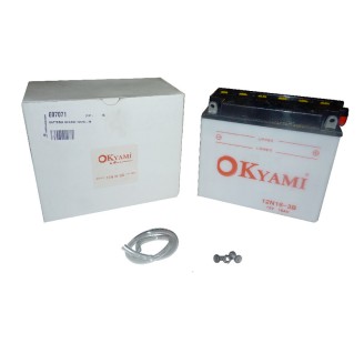 Okyami Battery 12N16-3B for KAWASAKI KZ E ST nd and other model Lead-Acid Batteries OKYAMI