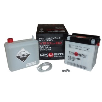 Okyami Battery YB10L-B2W/Acid for SUZUKI GS 500 03-07 and other model Lead-Acid Batteries OKYAMI