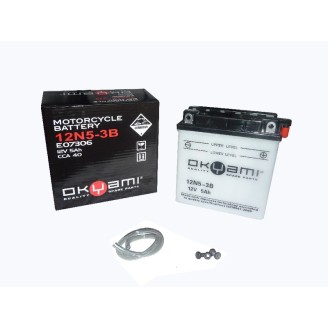 Okyami Battery 12N5-3BW/Acid for SUZUKI DR S 650 90-91 and other model Lead-Acid Batteries OKYAMI