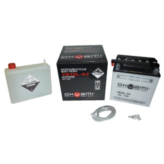 Batteria Okyami OB10L-A2CON Acido - YB10L-A2