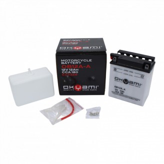 Okyami Battery YB12A-Aw/Acid for KAWASAKI EN Vulcan A 500 90-96 and other model Lead-Acid Batteries OKYAMI