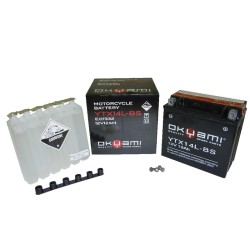 Okyami Battery YTX14L-Bsw/Acid for HARLEY DAVIDSON Sportster 883/00 04- Other Batteries OKYAMI
