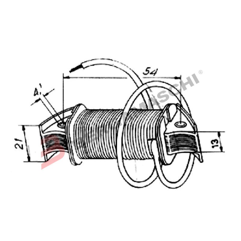 Bobina Bt Alim.Adatt.Bosch per MOTO GUZZI Trotter 48 Bobine ALTRO