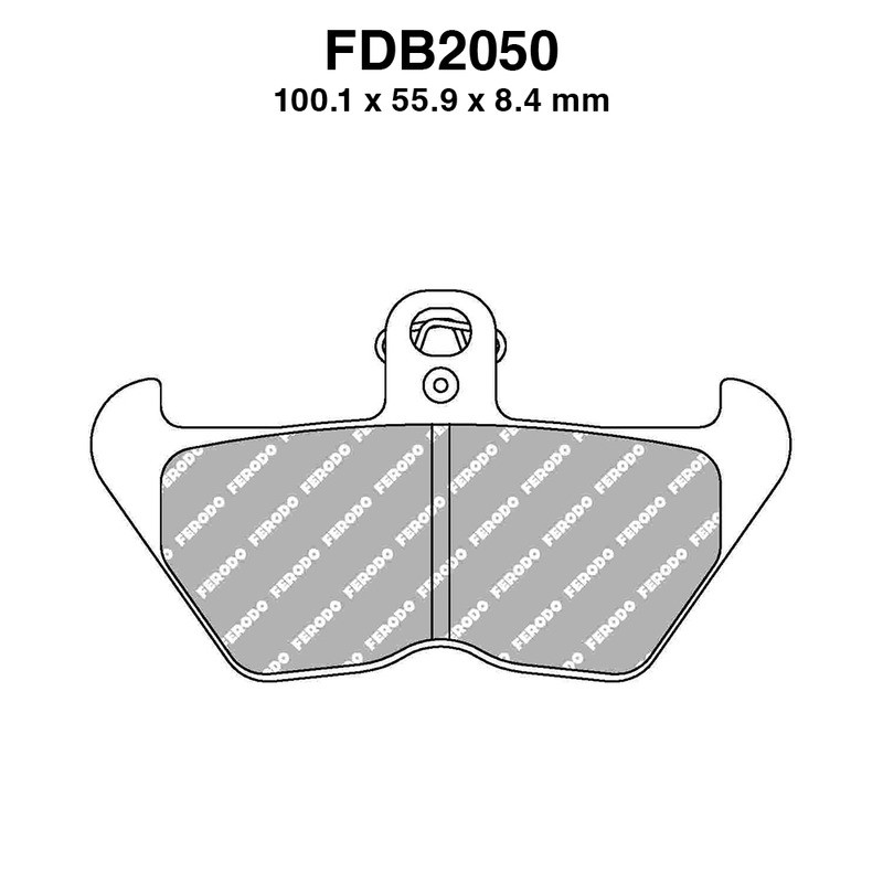 Ferodo Brake Pads FDB2050ST for BMW R850 GS 99-00 and other model Mescola Sinter Moto Ferodo