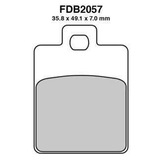 Ferodo Brake Pads FDB2057EF for PIAGGIO Vespa LX 50 10 and other model Mescola Organica Moto Ferodo