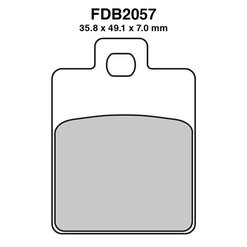 Ferodo Brake Pads FDB2057EF for PIAGGIO Vespa LX 50 10 and other model Mescola Organica Moto Ferodo
