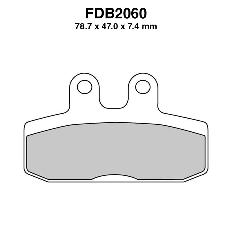 Pastiglie Ferodo FDB2060AG per APRILIA Sport City Cube 125/200 08 08-12 e altri modelli Mescola Organica Moto Ferodo