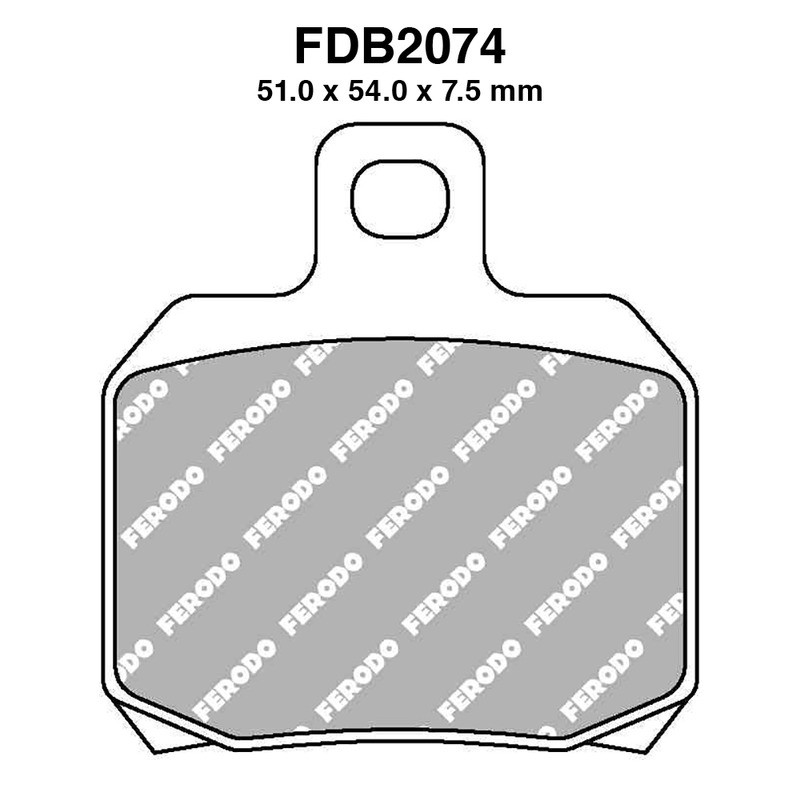 Pastiglie Ferodo FDB2074ST per APRILIA RS 50 06-11 e altri modelli Mescola Sinter Moto Ferodo
