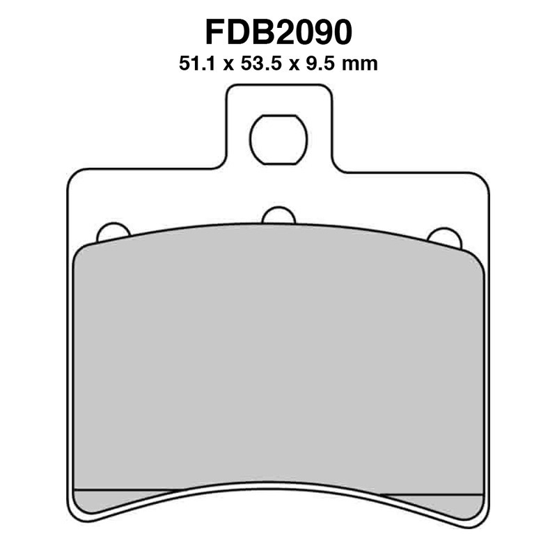 Pastiglie Ferodo FDB2090EF per APRILIA Atlantic 125/200 03-07 e altri modelli Mescola Organica Moto Ferodo