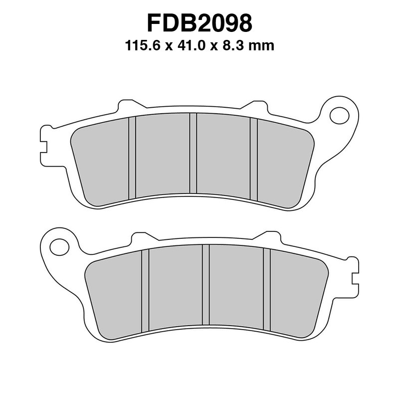 Pastiglie Ferodo FDB2098EF per HONDA VFR 800 F Interceptor 98-06 e altri modelli Mescola Organica Moto Ferodo