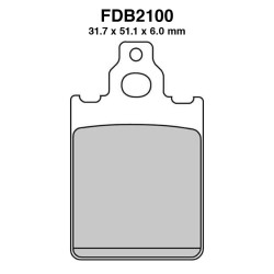 Pastiglie Ferodo FDB2100EF per PIAGGIO : Vespa PX 200 98-98 Vespa PX 150 98-98 Vespa PX 125 98-13
