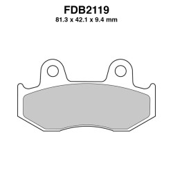 Ferodo Brake Pads FDB2119EF for HONDA NES @ 125/150 00 and other model Mescola Organica Moto Ferodo