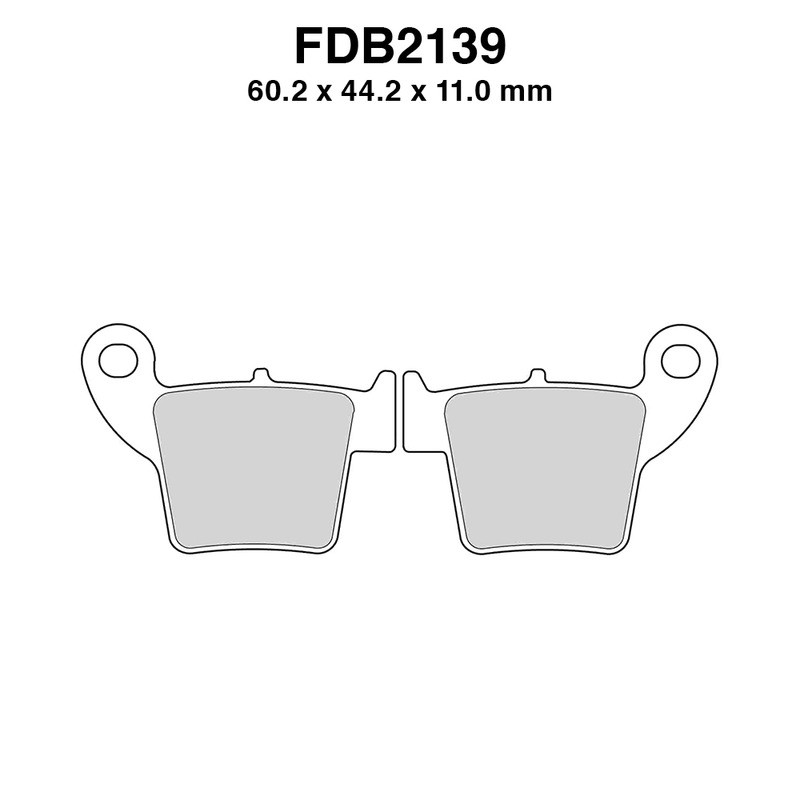 Ferodo Brake Pads FDB2139P for APRILIA MXV 450 08 and other model Mescola Organica Moto Ferodo