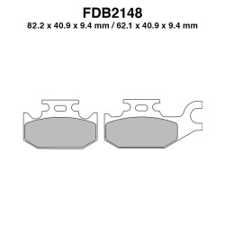 Pastiglie Ferodo FDB2148EF per BENELLI Caffe Nero 250 08-11 e altri modelli