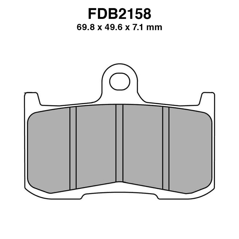 Pastiglie Ferodo FDB2158ST per INDIAN Chief Classic 11 14-16 e altri modelli Mescola Sinter Moto Ferodo