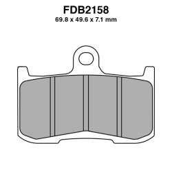 Pastiglie Ferodo FDB2158ST per INDIAN Chief Classic 11 14-16 e altri modelli Mescola Sinter Moto Ferodo