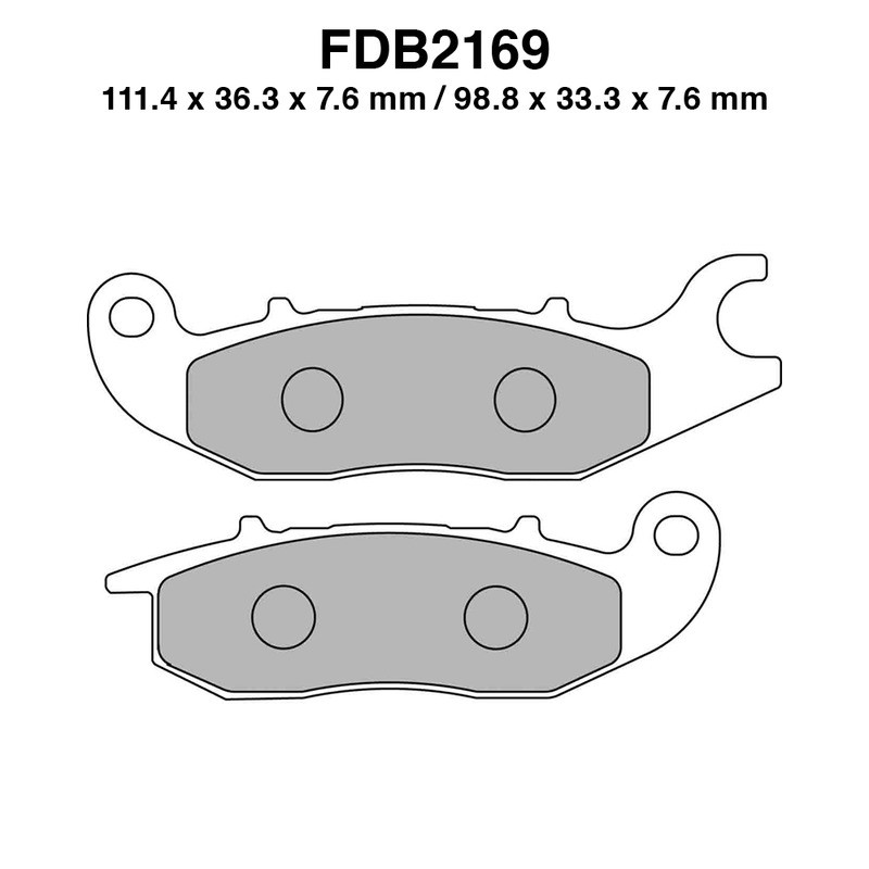 Ferodo Brake Pads FDB2169EF for HONDA Innova 125 03-11 and other model Mescola Organica Moto Ferodo