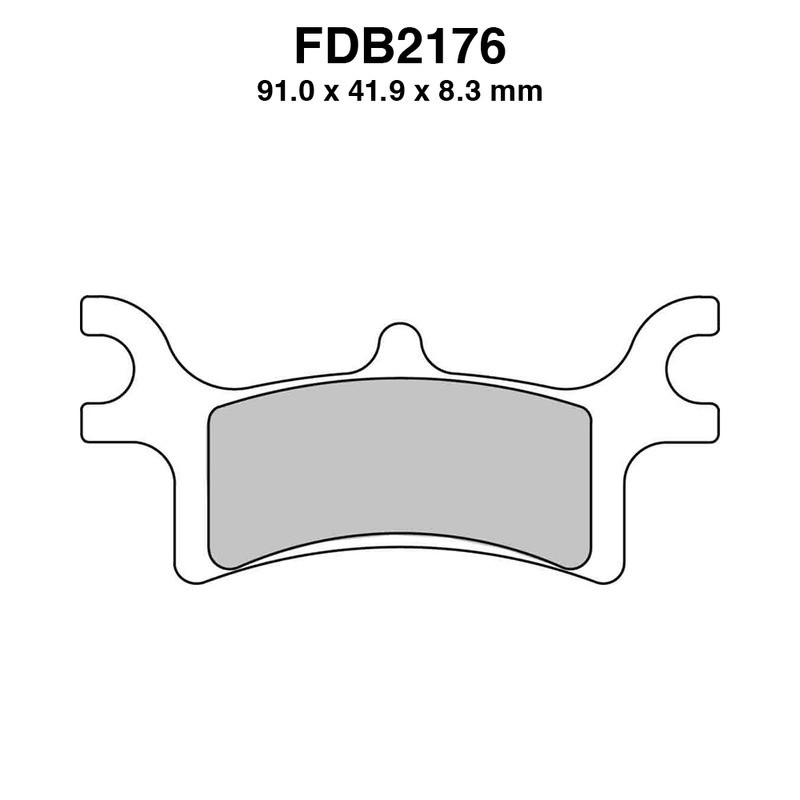 Ferodo Brake Pads FDB2176SG for POLARIS Sportsman 400/450/500/600/700/800 03-10 Mescola Sinter Moto Ferodo