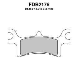 Ferodo Brake Pads FDB2176SG for POLARIS Sportsman 400/450/500/600/700/800 03-10 Mescola Sinter Moto Ferodo