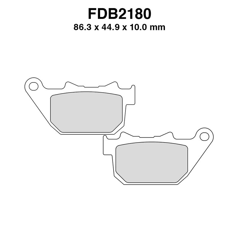 Ferodo Brake Pads FDB2180ST for HARLEY DAVIDSON XL R Sportster 883 05-13 and other model Mescola Sinter Moto Ferodo