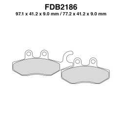 Ferodo Brake Pads FDB2186SM for PIAGGIO X10 125/350/500 4T 4V ie 13 and other model Mescola Sinter Scooter Ferodo