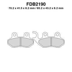 Pastiglie Ferodo FDB2190EF per CAGIVA City 50 95 e altri modelli