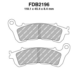 Pastiglie Ferodo FDB2196EF per HONDA SH 125i/150i/300i 07-14 e altri modelli Mescola Organica Moto Ferodo