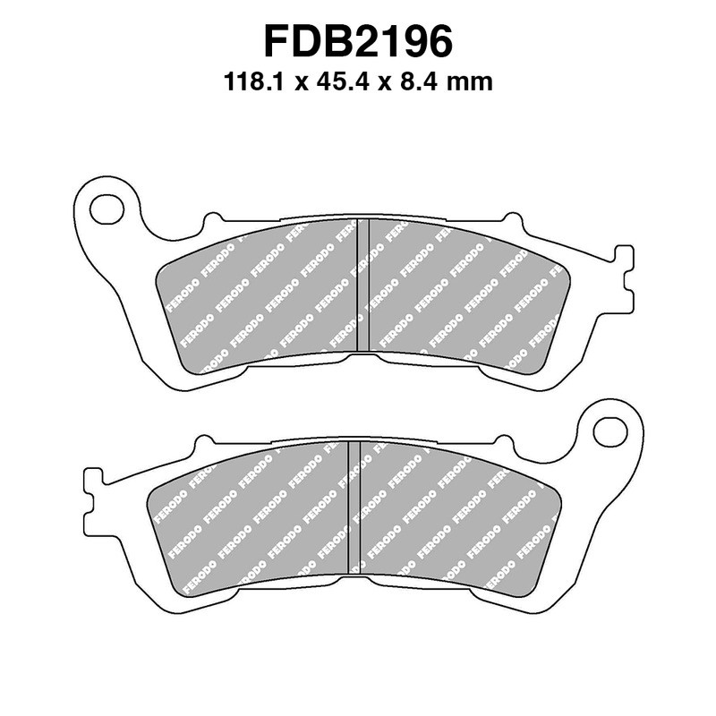 Ferodo Brake Pads FDB2196SM for HONDA SH 125i/150i/300i 07-14 and other model Mescola Sinter Scooter Ferodo