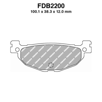 Ferodo Brake Pads FDB2200EF for MBK Skyliner 400 04-08 and other model Mescola Organica Moto Ferodo