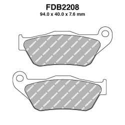 Pastiglie Ferodo FDB2208EF per YAMAHA : YP R X-Max 250 07-09 YP R X-Max 250 05-09 YP R X-Max 125 06-09 YP Majesty 125 15-15 Cellow 225 05-05 Mescola Organica Moto Ferodo