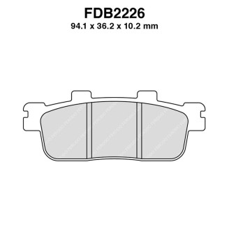Pastiglie Ferodo FDB2226EF - FDB2226EF