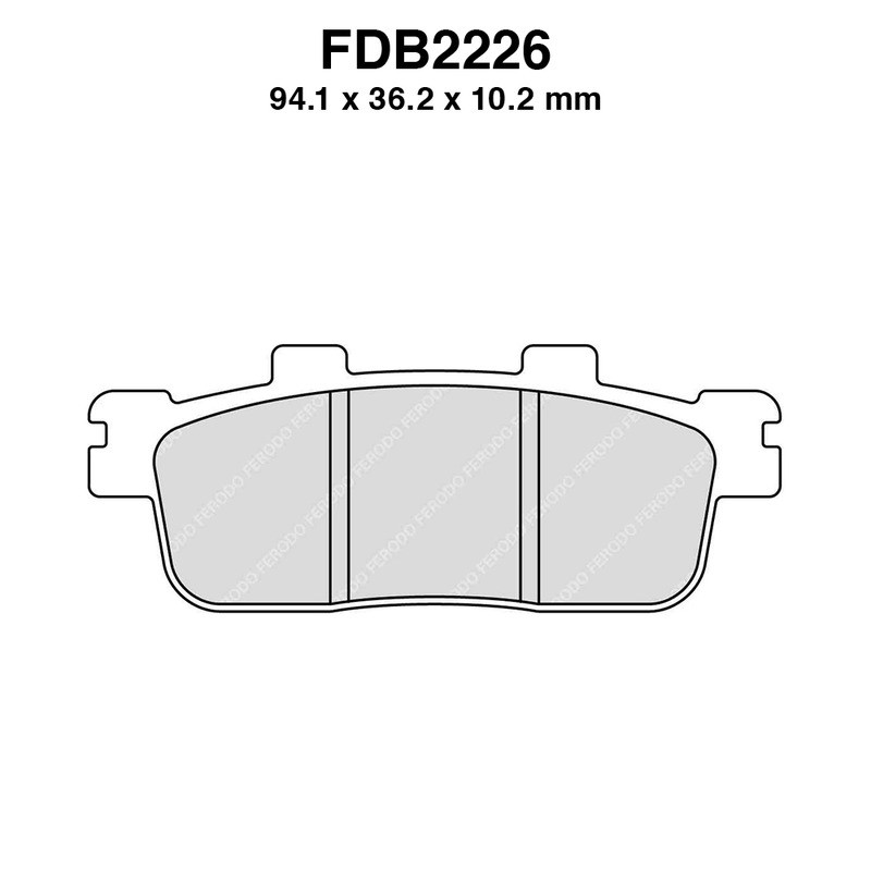 Ferodo Brake Pads FDB2226EF for SYM Joyride Evo 125/200/250 09 and other model Mescola Organica Moto Ferodo