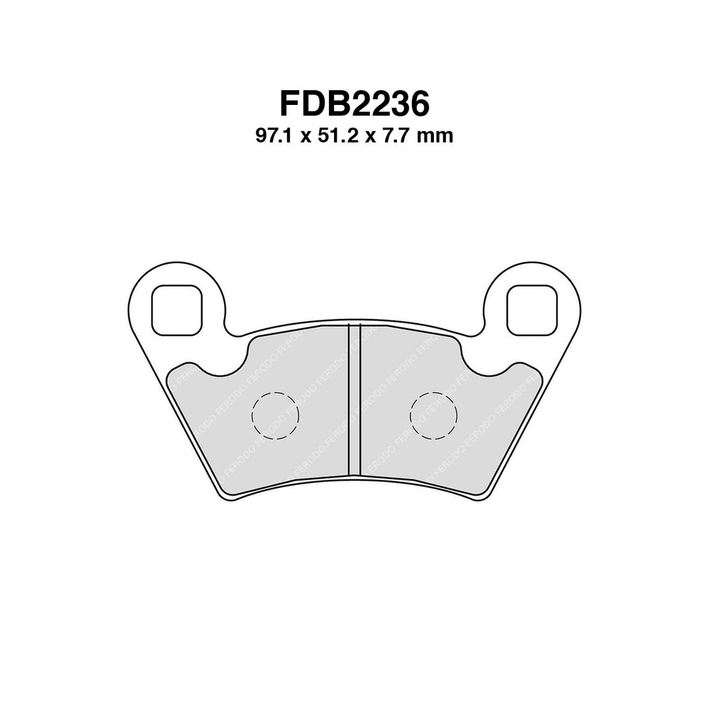 Pastiglie Ferodo FDB2236SG - FDB2236SG