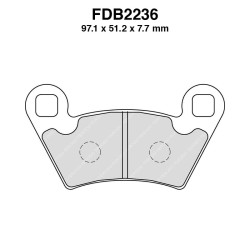 Pastiglie Ferodo FDB2236SG per POLARIS Ranger 4X4 500/700/800 06-10 Mescola Sinter Moto Ferodo