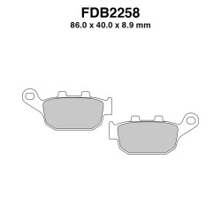 Pastiglie Ferodo FDB2258EF per HONDA CBR300R 14-17 e altri modelli Mescola Organica Moto Ferodo