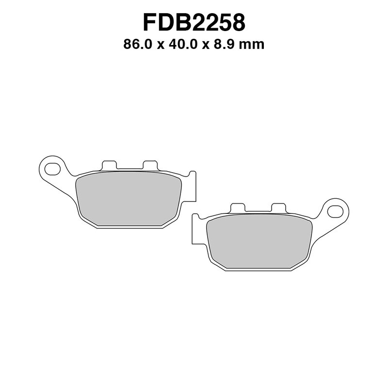 Pastiglie Ferodo FDB2258ST per HONDA CBR300R 14-17 e altri modelli Mescola Sinter Moto Ferodo