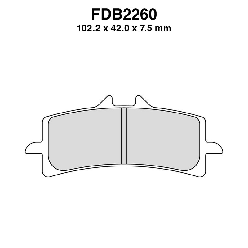Pastiglie Ferodo FDB2260ST per DUCATI 99 Panigale 13-14 e altri modelli Mescola Sinter Moto Ferodo