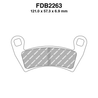 Ferodo Brake Pads FDB2263SG for POLARIS Ranger 500/700/800 08-12 Mescola Sinter Moto Ferodo
