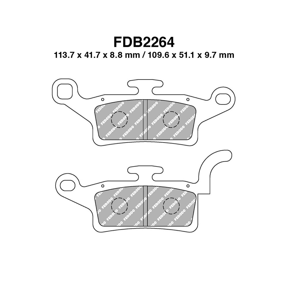 Pastiglie Ferodo FDB2264EF - FDB2264EF