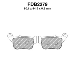 Ferodo Brake Pads FDB2279AG for YAMAHA : YP R X-Max 250 14-14 YP R X-Max 125 14-14 Mescola Organica Moto Ferodo