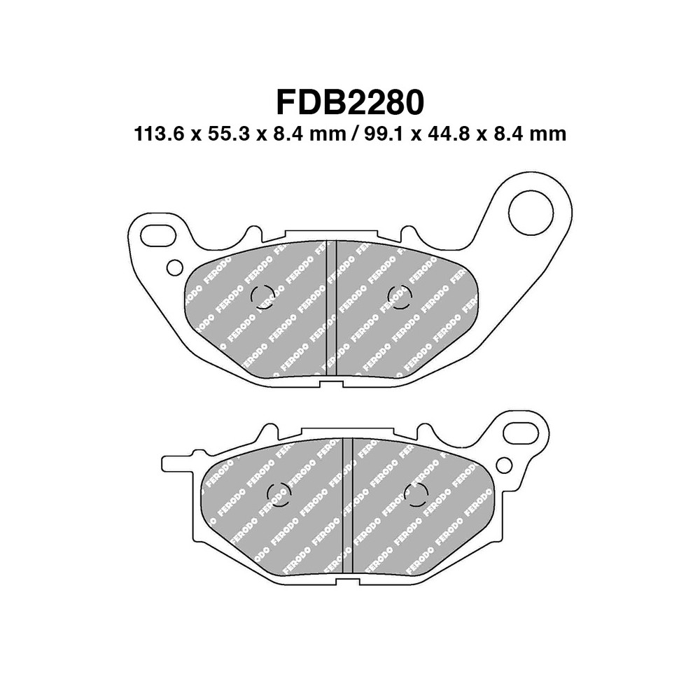 Pastiglie Ferodo FDB2280ST - FDB2280ST