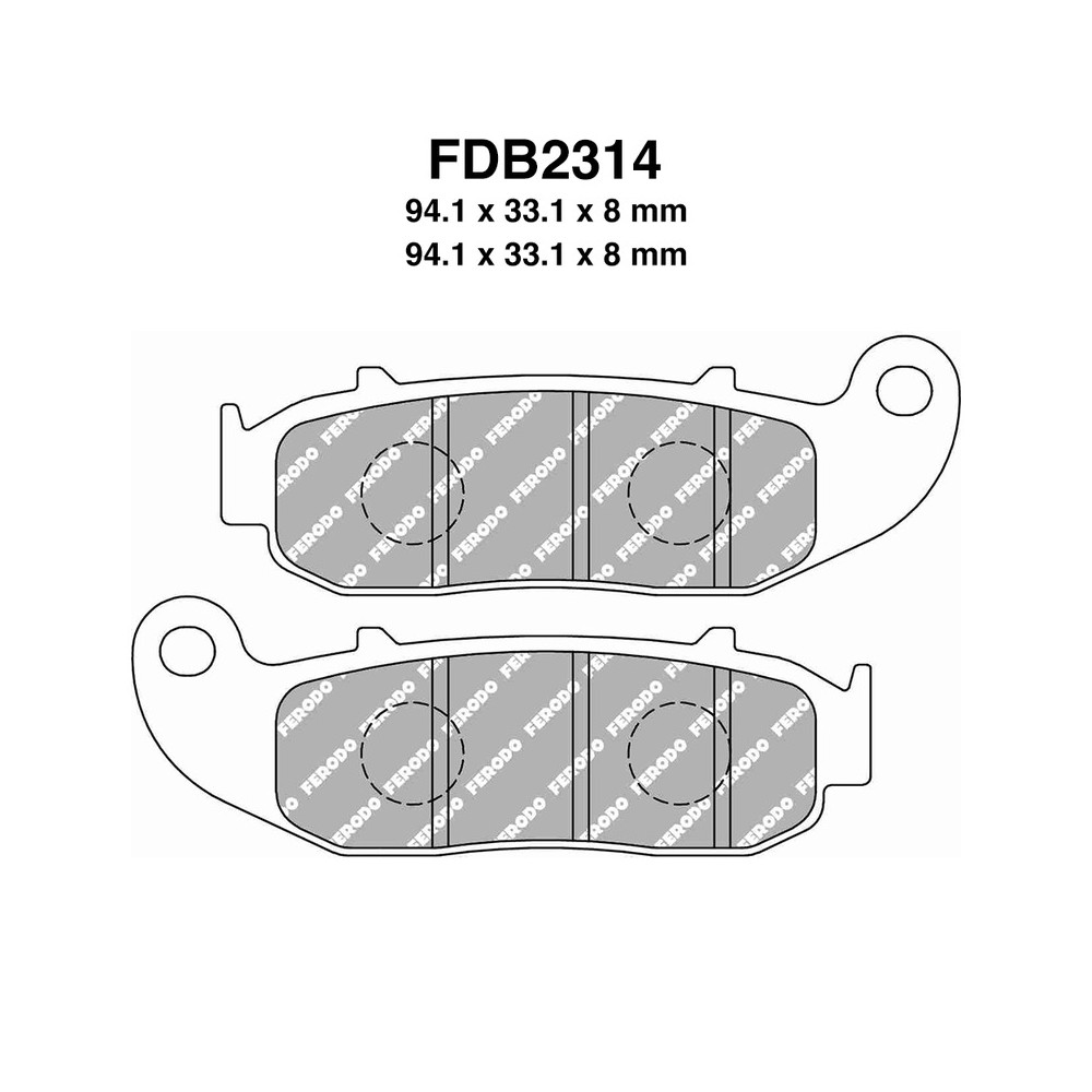Pastiglie Ferodo FDB2314EF - FDB2314EF