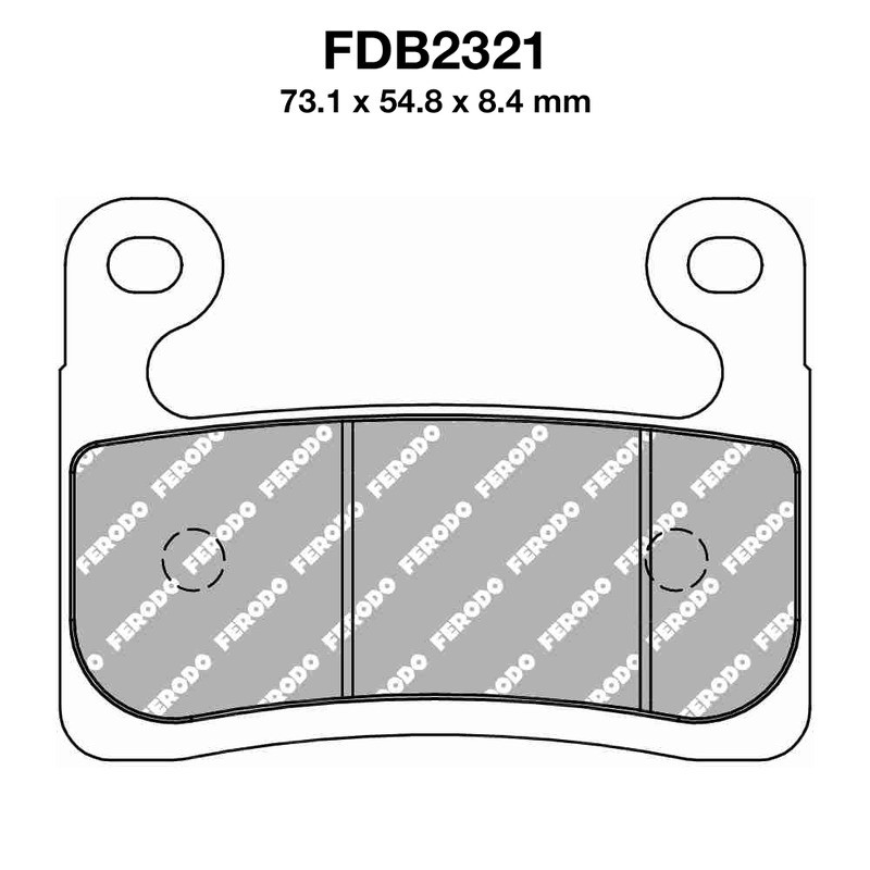 Pastiglie Ferodo FDB2321ST per BMW R 1250GS/RT 19- Mescola Sinter Moto Ferodo
