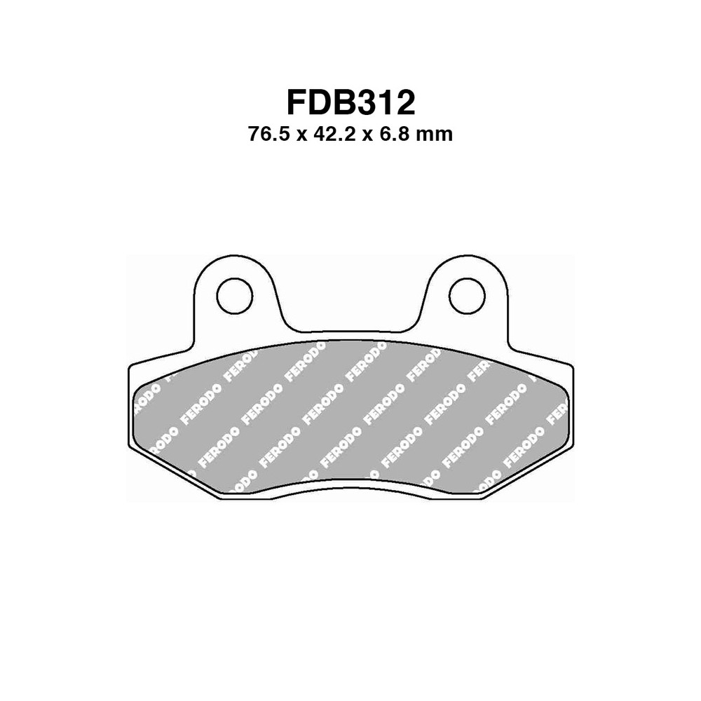 Pastiglie Ferodo FDB312EF - FDB312EF