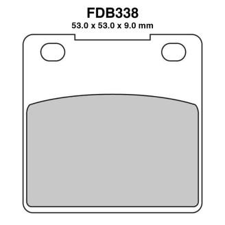 Ferodo Brake Pads FDB338P for KAWASAKI ZX-7R Ninja 750 89-03 and other model Mescola Organica Moto Ferodo