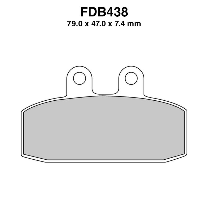 Pastiglie Ferodo FDB438EF per APRILIA ETX 125 86-97 e altri modelli Mescola Organica Moto Ferodo