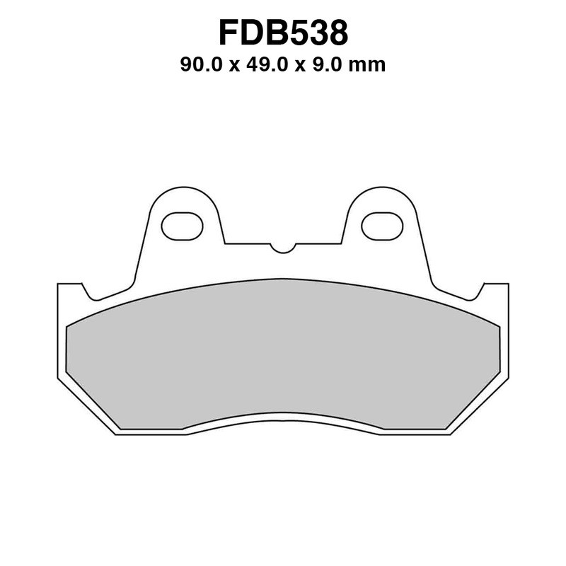Ferodo Brake Pads FDB538P for HONDA VFR 700 F Interceptor 84-87 and other model Mescola Organica Moto Ferodo