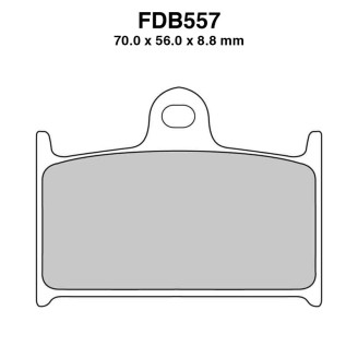 Ferodo Brake Pads FDB557EF for SUZUKI GSX-R 750 88-93 and other model Mescola Organica Moto Ferodo